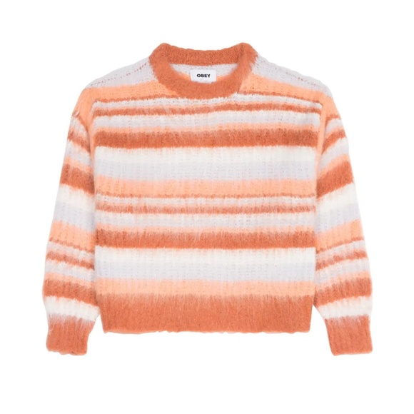 OBEY Super Soft Orange “Mowa” Sweater - Picture 3 of 5